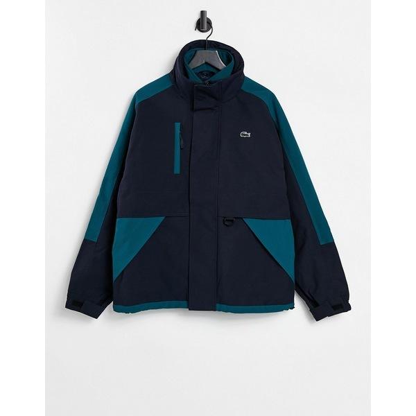 激安の ラコステ メンズ コート アウター Lacoste Live 90s Style Color Block Parka Navy 楽天市場 Lespakigali Com