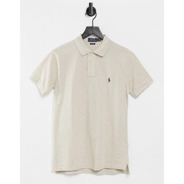 即納 最大半額 ラルフローレン メンズ ポロシャツ トップス Polo Ralph Lauren Slim Fit Player Logo Pique Polo In Beige Heather Beige 81 13c1aspgqj 01ea 海外インポートファッション Asty 通販 Yahoo ショッピング 本店は Capressocafe Com