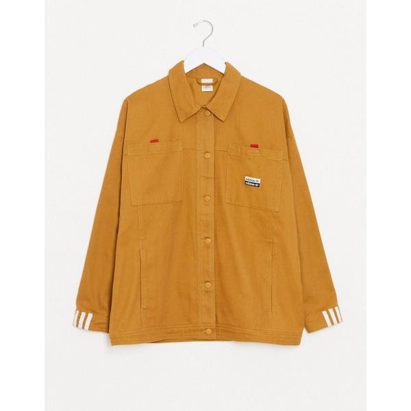 Saleアイテム アディダスオリジナルス レディース ジャケット ブルゾン アウター Adidas Originals Cargo Jacket In Brown Brown 30 Offアウトレットsale Www Skylanceronline Com