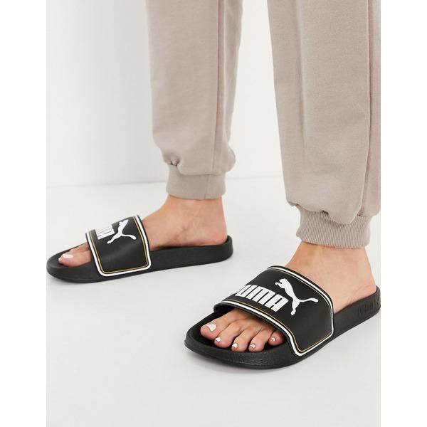 正規品質保証 サンダル レディース プーマ シューズ Black Black In Sliders Leadcat Puma サンダル サイズ Us 5 Folliq4 Com