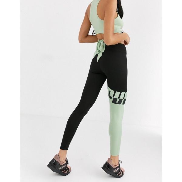 【レビューで送料無料】 プーマ レディース カジュアルパンツ ボトムス Puma exclusive to ASOS all me logo leggings in green Green, Adria Trade 55df0397