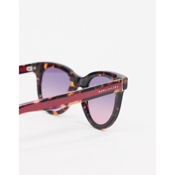 マークジェイコブス レディース サングラス アイウェア アクセサリー Marc Jacobs Round Sunglasses In Tortoise Shell With Pink Lens Tortoise Shell 81 Fu41mo81d3 9big マークジェイコブス レディース サングラス アイウェア アクセサリー Marc Jacobs