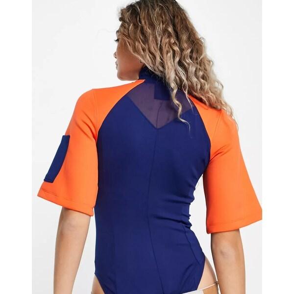 定番 レディース ジョーダン ワンピース Navy Orange Navy Orange In Bodysuit Half Zip Part Mesh Pack Utility Next Jordan Nike トップス ワンピーススーツ サイズ S Lifeinlacruz Com