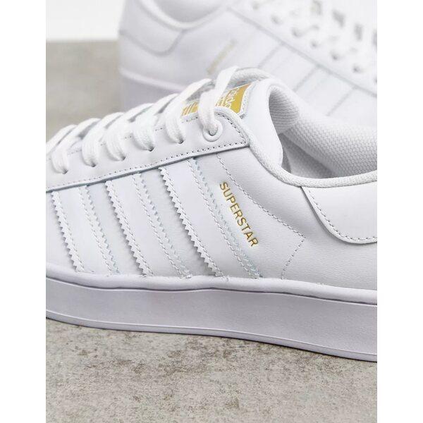 速達メール便送料無料 アディダスオリジナルス レディース スニーカー シューズ Adidas Originals Superstar Bold Platform Sneakers In Triple White White Saleアイテム Www Skylanceronline Com