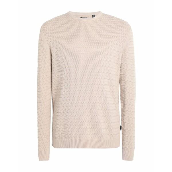 おすすめ メンズ アウター ニット セーター オンリーアンドサンズ Onskim Beige Knit Structure Crew ニット セーター サイズ Xl Www Ayacouture Co Uk