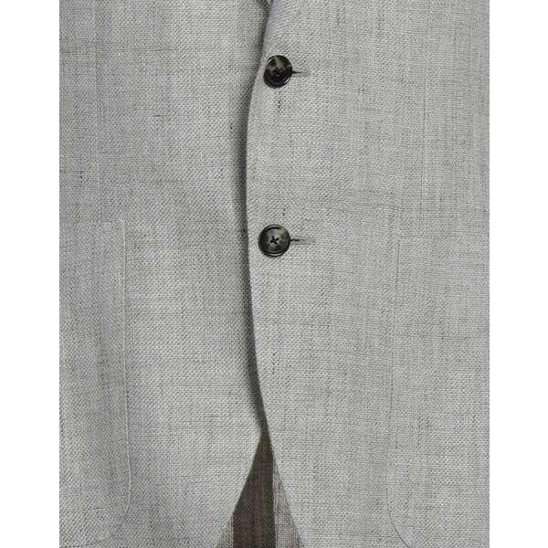 日経トレンディ カルーゾ ジャケット＆ブルゾン アウター メンズ Suit jackets Light grey ファッション 