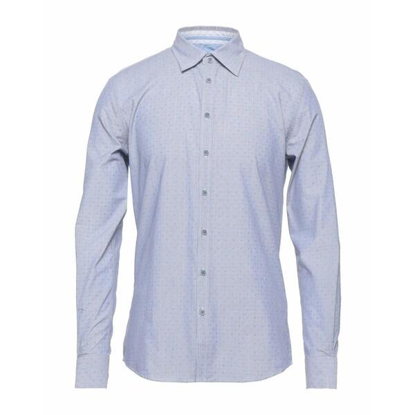 【正規通販】 ハマキーホ シャツ トップス メンズ Shirts Blue 長袖