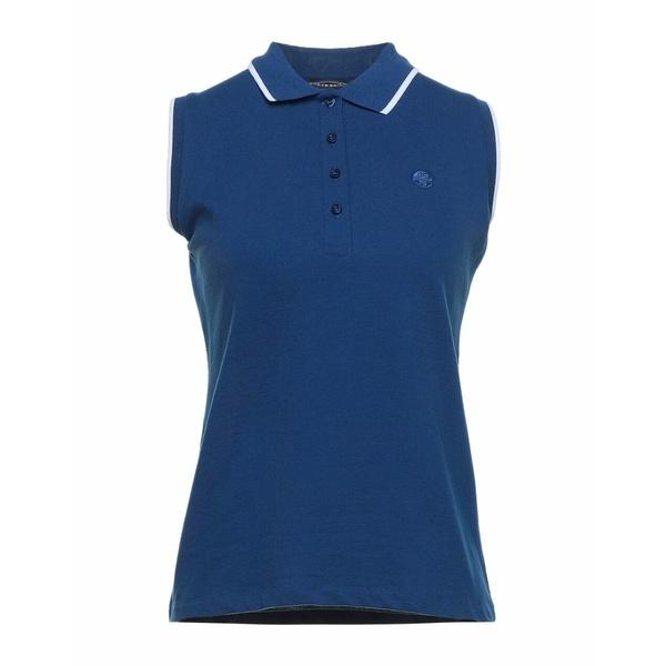 最高の品質の  ノースセール ポロシャツ トップス レディース Polo shirts Blue 半袖