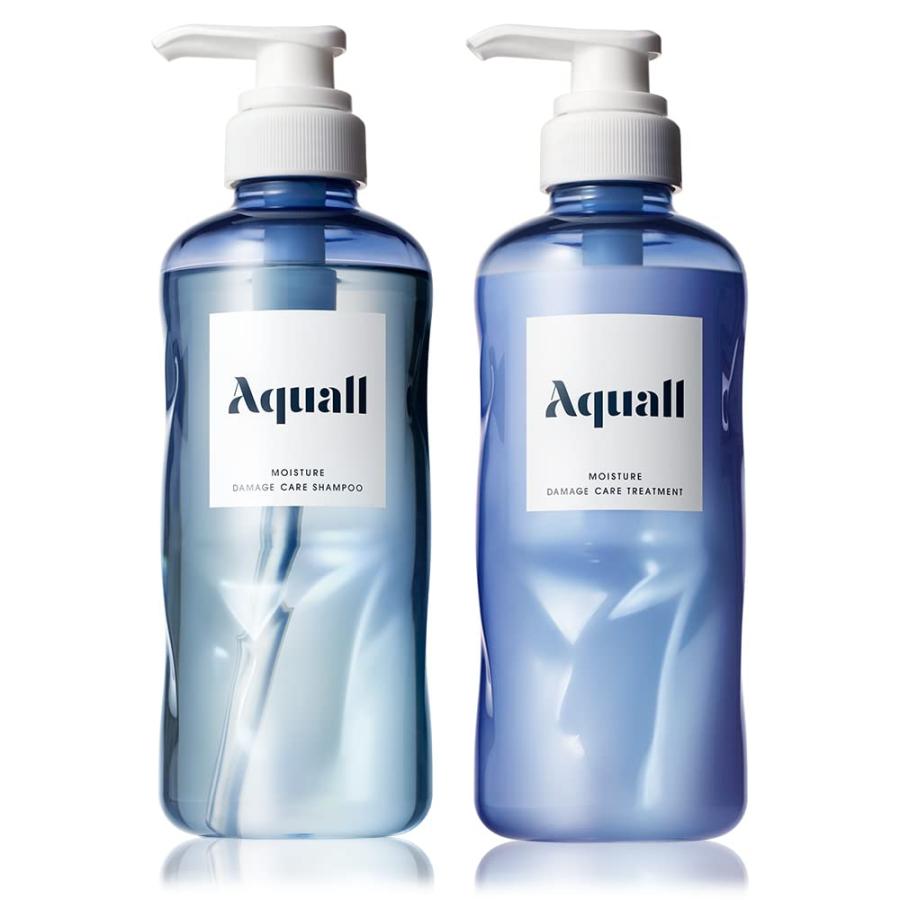 Aquall (アクオル)  セット 【モイスチャーダメージケア】 シャンプーボトル 475mL トリートメントボトル 475g (リリーベル&ペア） | 