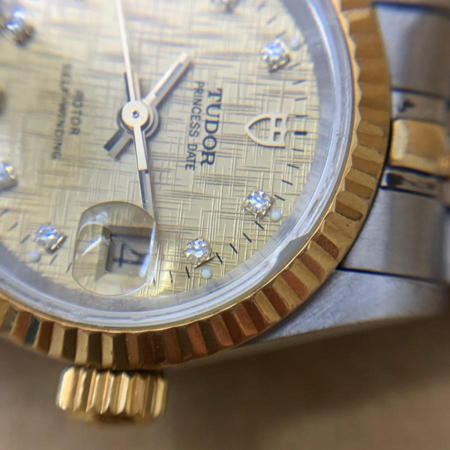 限定値下げ Tudor チュードル 92413 Princess Date プリンセスデイト ゴールド ダイヤ レディース AT H2570 | TUDOR | 09