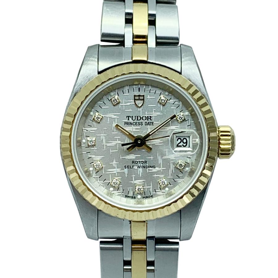 Tudor チュードル 92413 Princess Date プリンセスデイト シルバー ダイヤ レディース AT H2572 | TUDOR