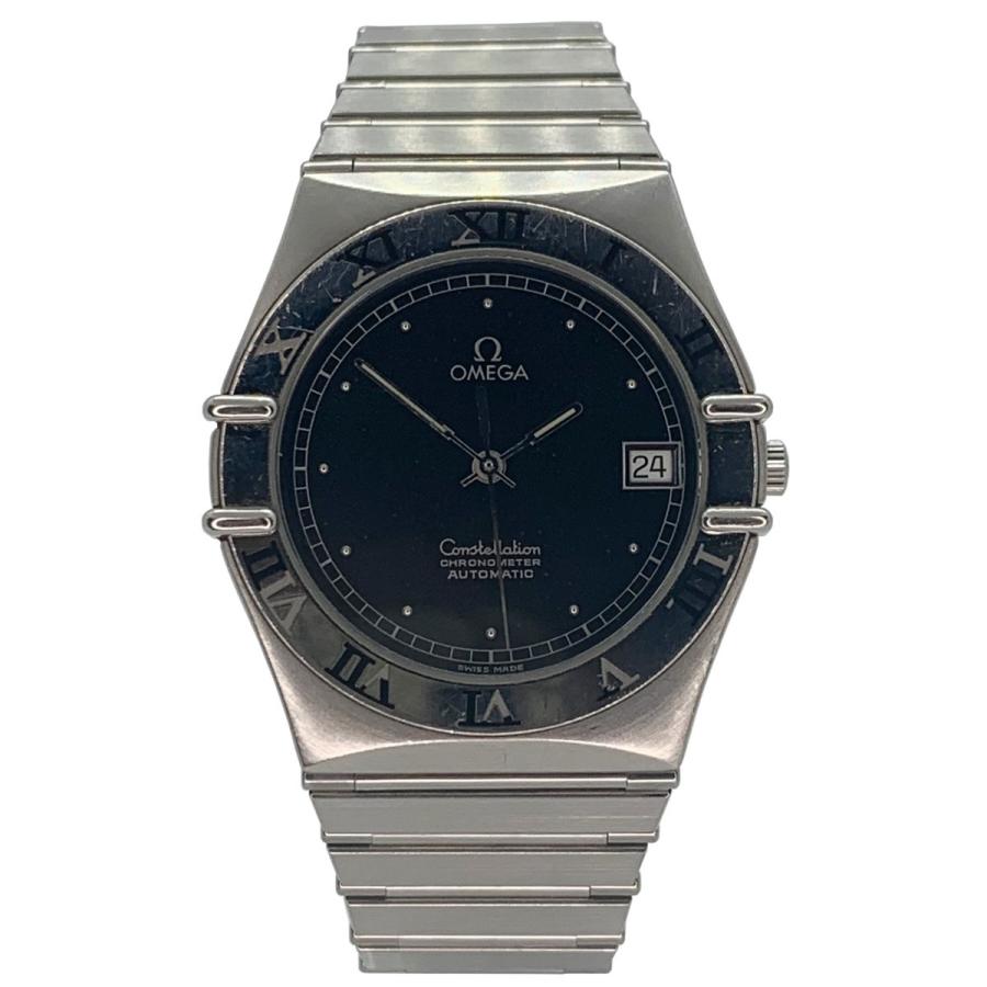 OMEGA オメガ Constellation コンステレーション AT 自動巻き SS ステンレススチール デイト 黒文字盤 Chronometer J10221 | OMEGA
