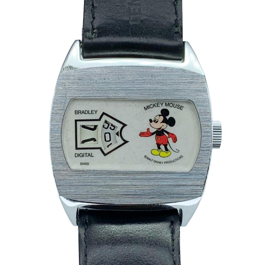 BRADLEY ブラッドレイ Mickey Mouse Jump Hour ミッキーマウス ジャンプアワー ホワイト 手巻き式 ボーイズ ステンレス | MICKEY MOUSE