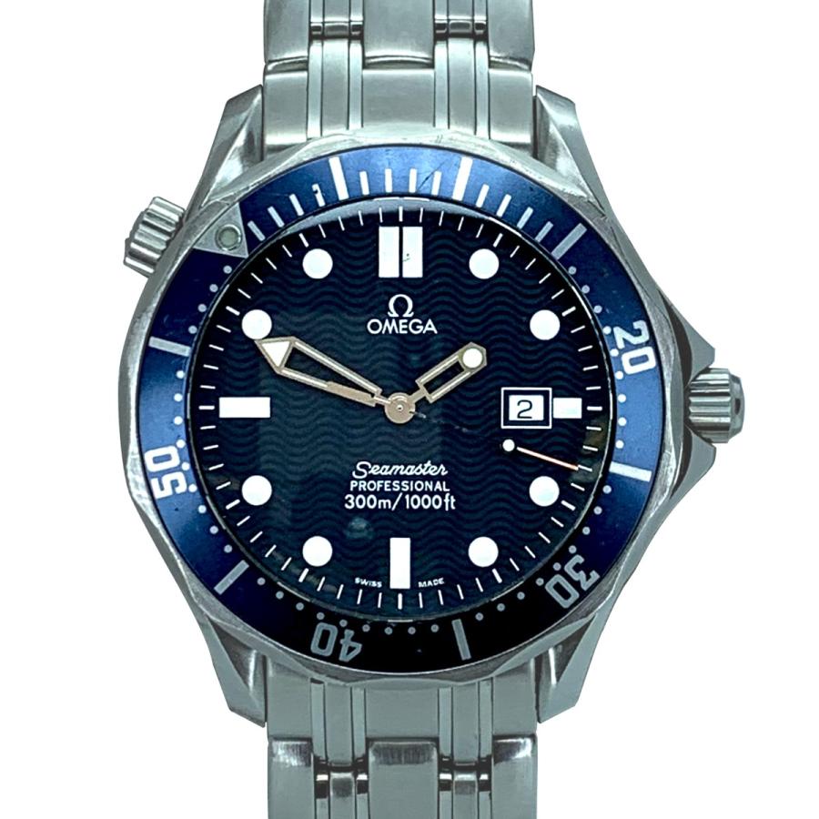 Omega オメガ 2541.80.00 Seamaster Professional 300M シーマスタープロフェッショナル QZ ブラック メンズ SS J10988 | SEAMASTER