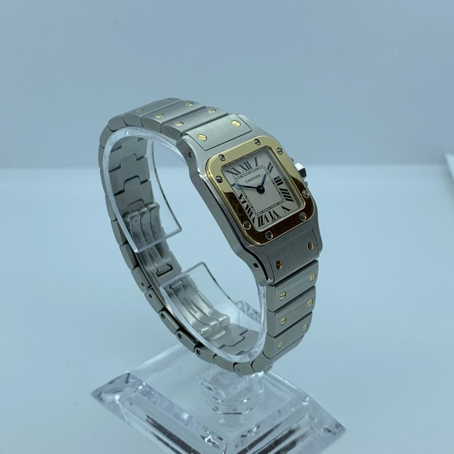 Cartier カルティエ Santos Galbee SM サントスガルベ  W20012C4 ホワイト　QZ レディース　J10998 | Cartier | 02