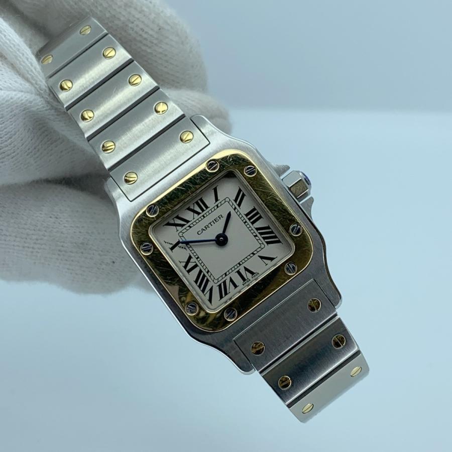 Cartier カルティエ Santos Galbee SM サントスガルベ  W20012C4 ホワイト　QZ レディース　J10998 | Cartier | 05
