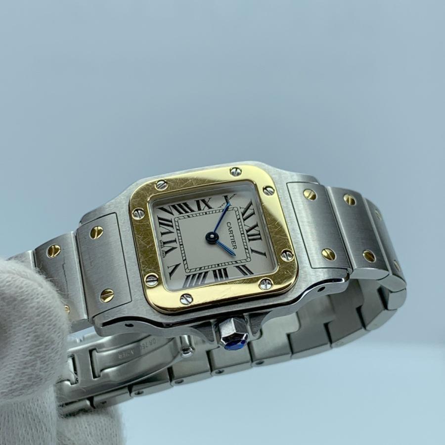 Cartier カルティエ Santos Galbee SM サントスガルベ  W20012C4 ホワイト　QZ レディース　J10998 | Cartier | 08
