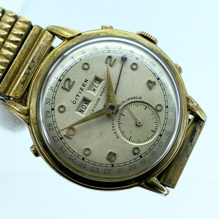 期間限定値下げ 期間限定値下げ CITIZEN シチズン アンティーク 時計 手巻き式 メンズ ホワイト文字盤 メッキ ステンレス J11222 | CITIZEN | 06