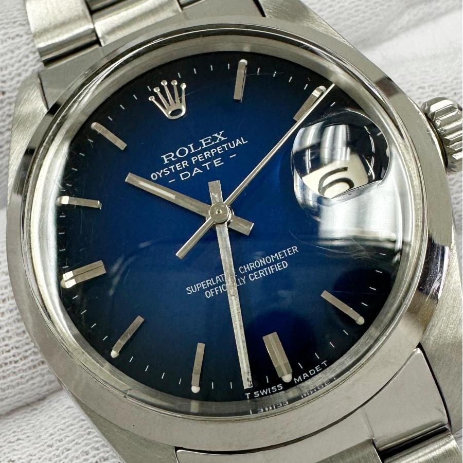 値下げ ROLEX ロレックス 1500 Oyster Perpetual Date オイスターパーペチュアル ブルーグラデーション リダン 自動巻き J52 | オイスター パーペチュアル | 06