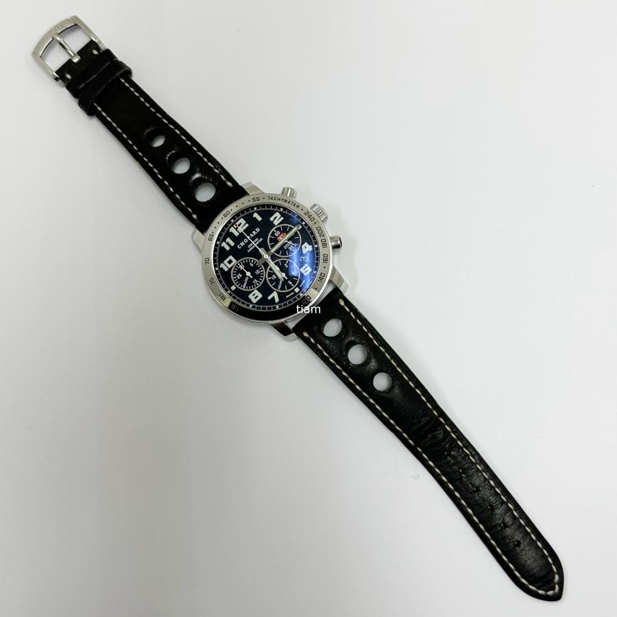 値下げ Chopard ショパール 16/8920 MILLE MIGLIA 2002 ミッレミリア ブラック 自動巻き J58888｜asu-taba｜02