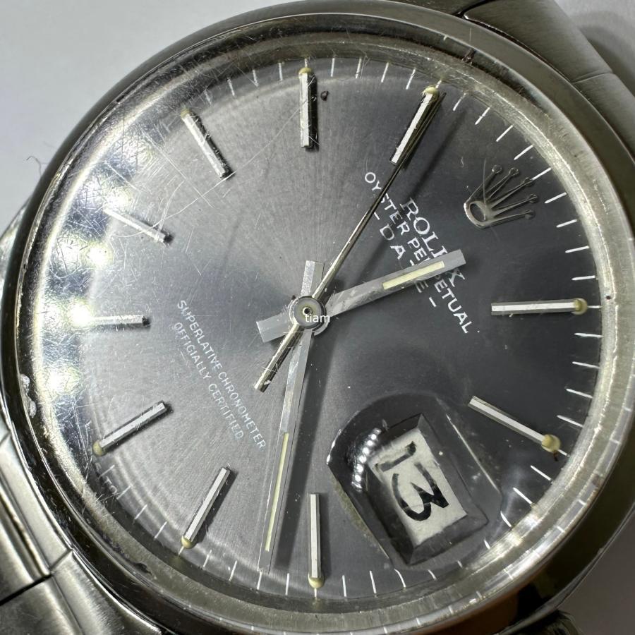 ROLEX ロレックス 1500 Oyster Perpetual Date オイスターパーペチュアル グレー 1971年 自動巻き J59016 | オイスター パーペチュアル | 07