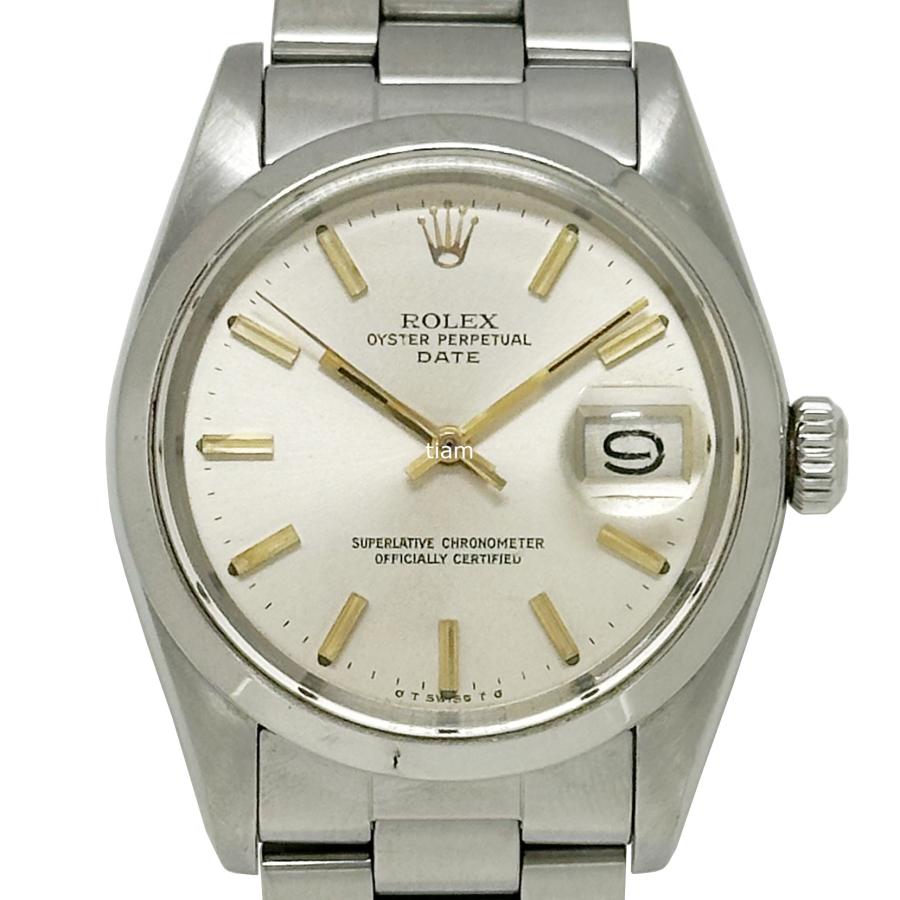 ROLEX ロレックス 1500 Oyster Perpetual Date オイスターパーペチュアルデイト シルバー 55番台 J65123 | オイスター パーペチュアル