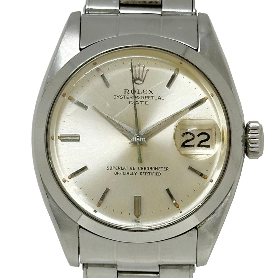 ROLEX ロレックス 1500 Oyster-Perpetual Date オイスターパーペチュアルデイト シルバー 1962年 J69726 セール | オイスター パーペチュアル