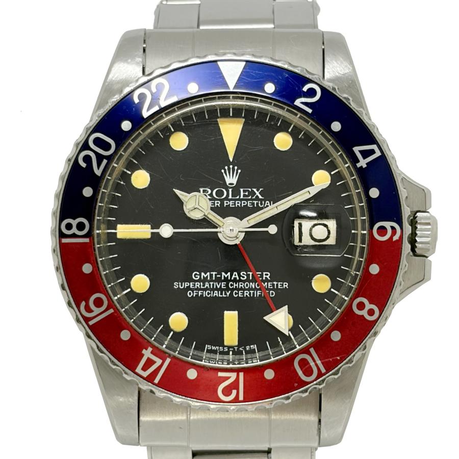 ROLEX ロレックス 1675 Gmt Master GMTマスター ブラック フチなし オールトリチウム 1965年 J72192 セール | GMTマスター