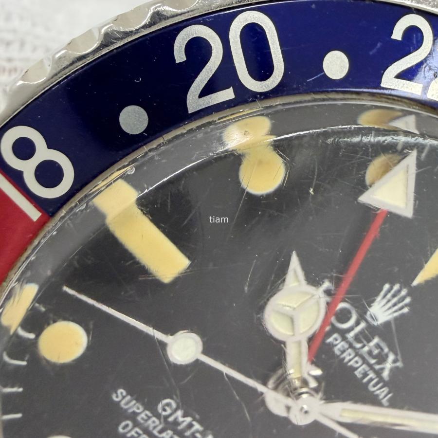 ROLEX ロレックス 1675 Gmt Master GMTマスター ブラック フチなし オールトリチウム 1965年 J72192 セール | GMTマスター | 11