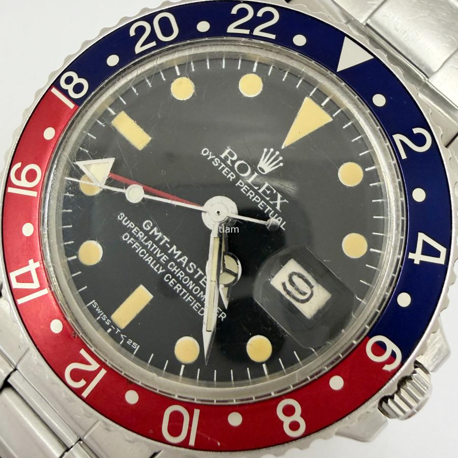 ROLEX ロレックス 1675 Gmt Master GMTマスター ブラック フチなし オールトリチウム 1965年 J72192 セール | GMTマスター | 06