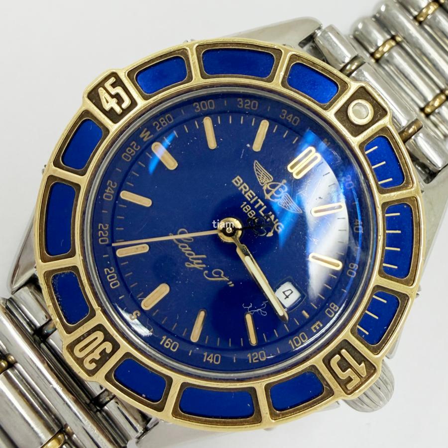 Breitling ブライトリング D52065 Lady J レディーJ YG/SS コンビ ブルー 1972年頃 J76445 | ブライトリング | 05