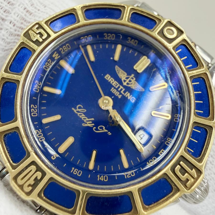 Breitling ブライトリング D52065 Lady J レディーJ YG/SS コンビ ブルー 1972年頃 J76445 | ブライトリング | 08