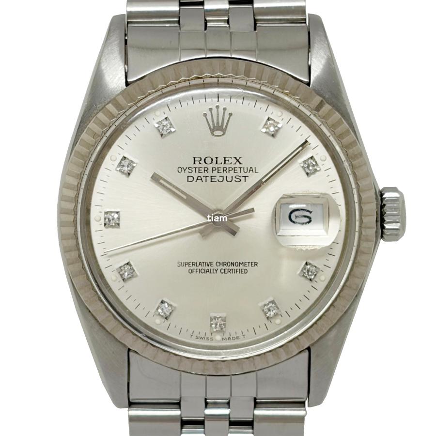 ROLEX ロレックス 16014G Date Just デイトジャスト シルバー 10ポイントダイヤ J76529 | デイトジャスト