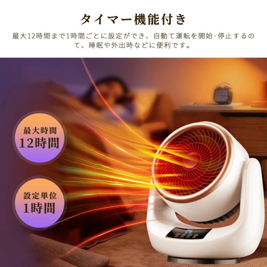 セラミックヒーター セラミックファンヒーター 小型 2秒速暖 3段階温度 