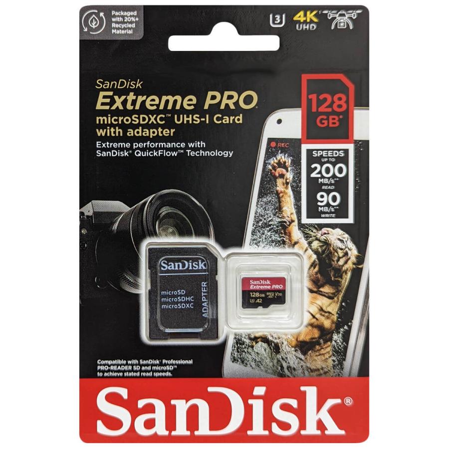 SanDisk サンディスク SDSQXCD-128G-GN6MA 並行輸入品 マイクロSDXCカード Extreme PRO 128GB