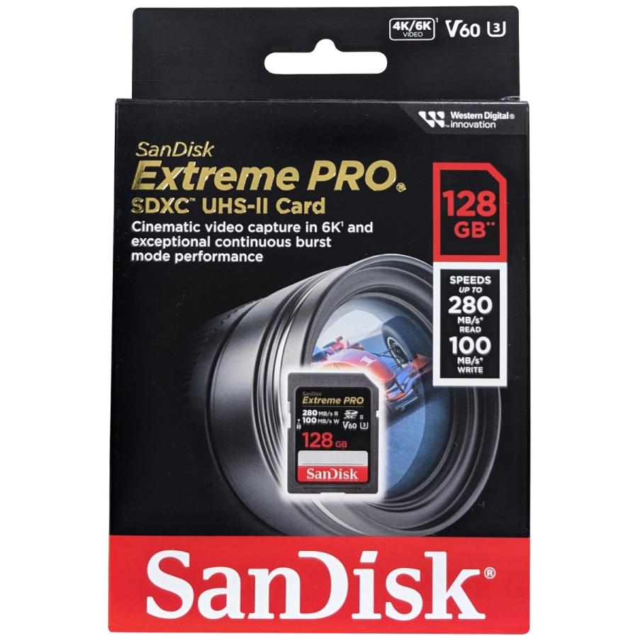 【並行輸入品】SanDisk サンディスク SDSDXEP-128G-GN4IN SDXCカード UHS-II Extreme PRO 128GB | Extreme PRO
