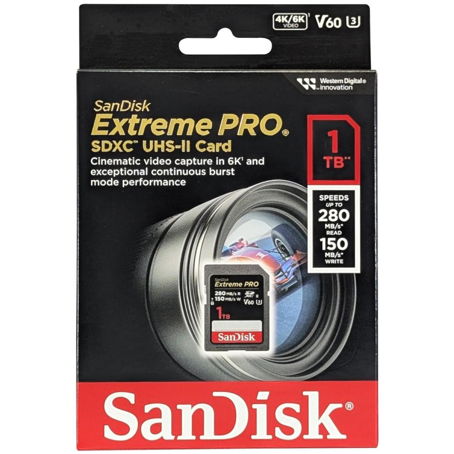 【並行輸入品】SanDisk サンディスク SDSDXEP-1T00-GN4IN SDXCカード UHS-II Extreme PRO 1TB | Extreme PRO