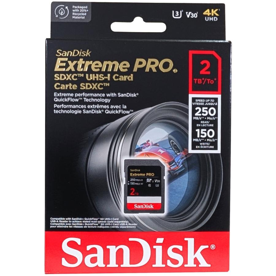 【並行輸入品】SanDisk サンディスク SDSDXXD-2T00-GN4IN SDXCカード Extreme PRO 2TB | Extreme PRO