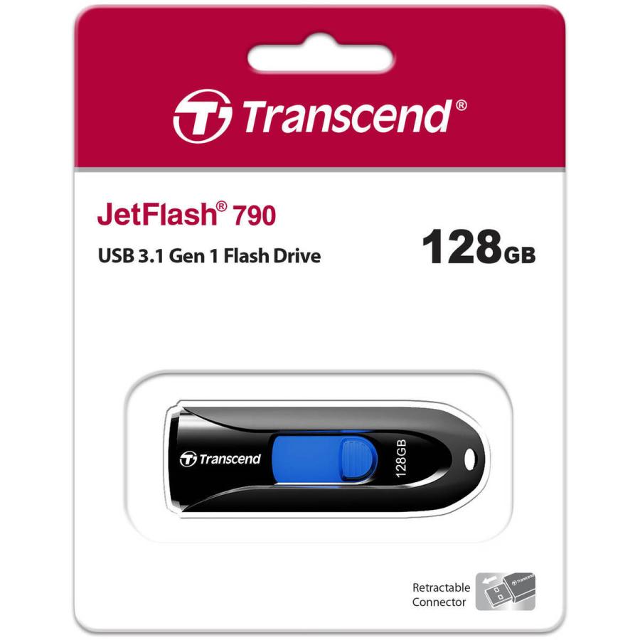 Transcend トランセンドジャパン TS128GJF790K JetFlash 790 ブラック 128GB｜asubic｜03