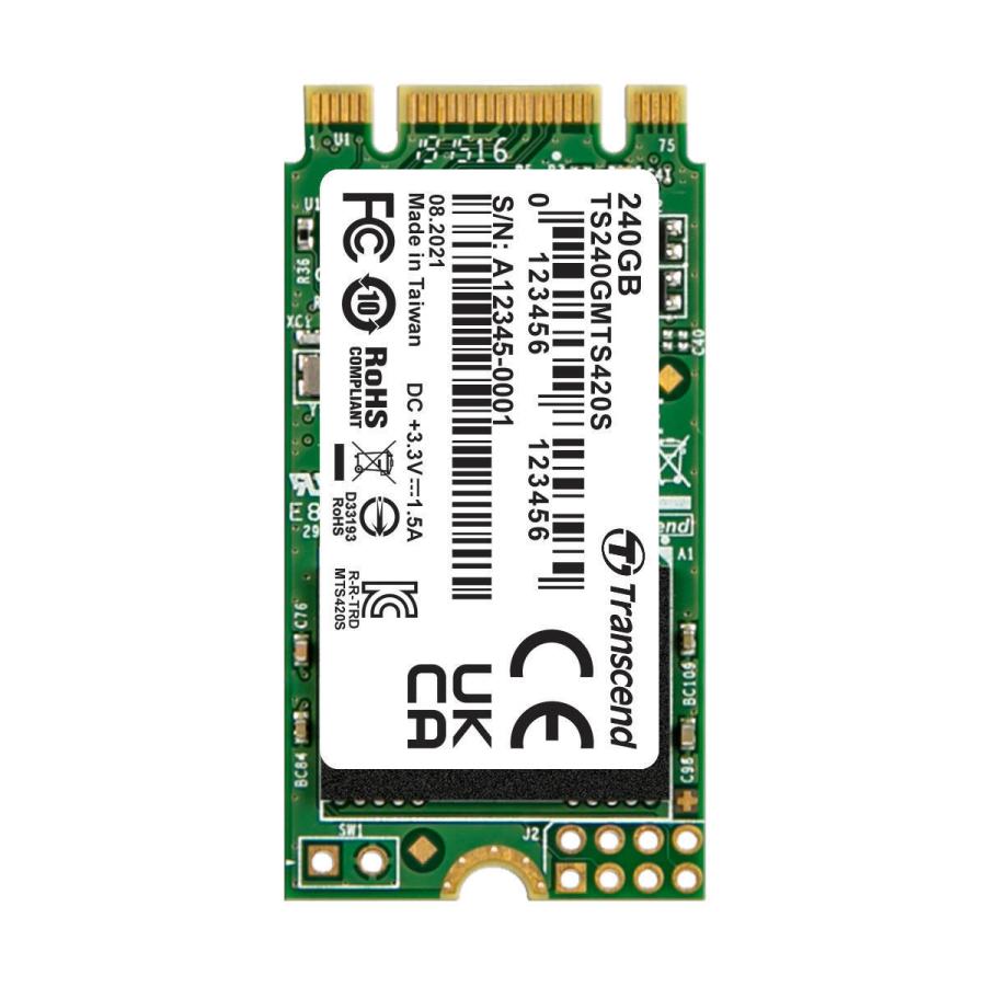 Transcend トランセンドジャパン TS240GMTS420S M.2 Type2242 Transcend トランセンドジャパン TS240GMTS420S M.2 Type2242