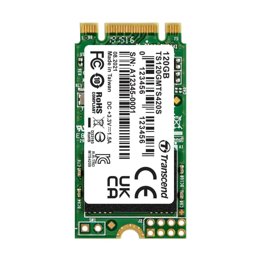 Transcend トランセンドジャパン TS120GMTS420S M.2 Type2242 SATA SSD 