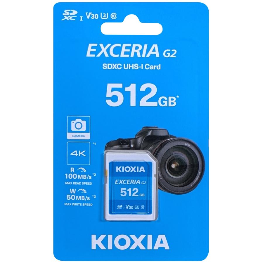 【並行輸入品】キオクシア KIOXIA LNEX2L512GG4 SDXCカード EXCERIA G2 512GB | EXCERIA（KIOXIA）