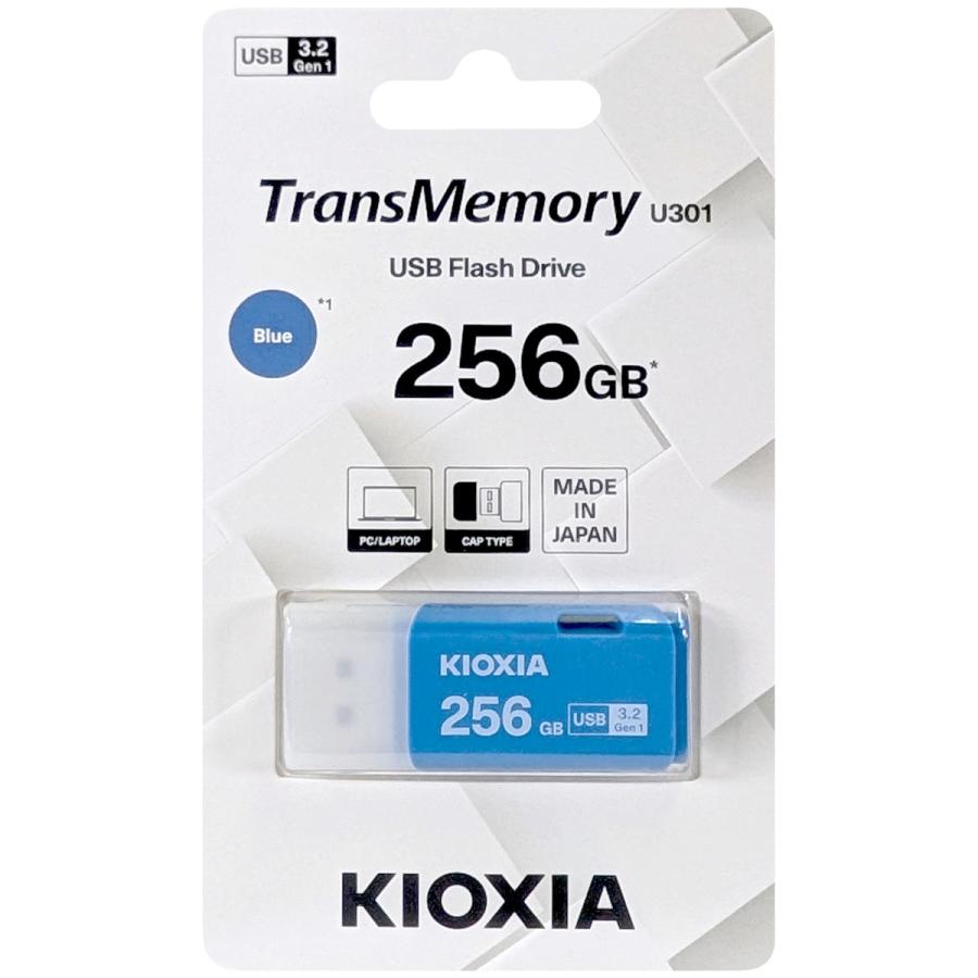 【並行輸入品】キオクシア KIOXIA LU301A256GG4 TransMemory U301 ブルー 256GB | TransMemory（KIOXIA）