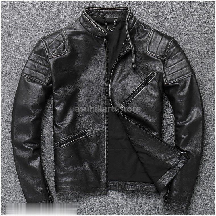 超安い ダブルライダース シングル ミリタリージャケット ブルゾン 本革 レザージャケット アウター メンズ ジャケット ライダース レザージャケット ライダースジャケット 本革 ライダース ジャケット Techskills Ie