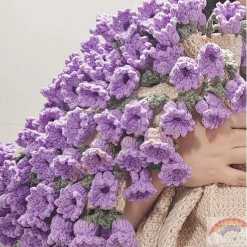 ブーケ ブランケット かぎ針編み DIY 花束 編み キット 手作り