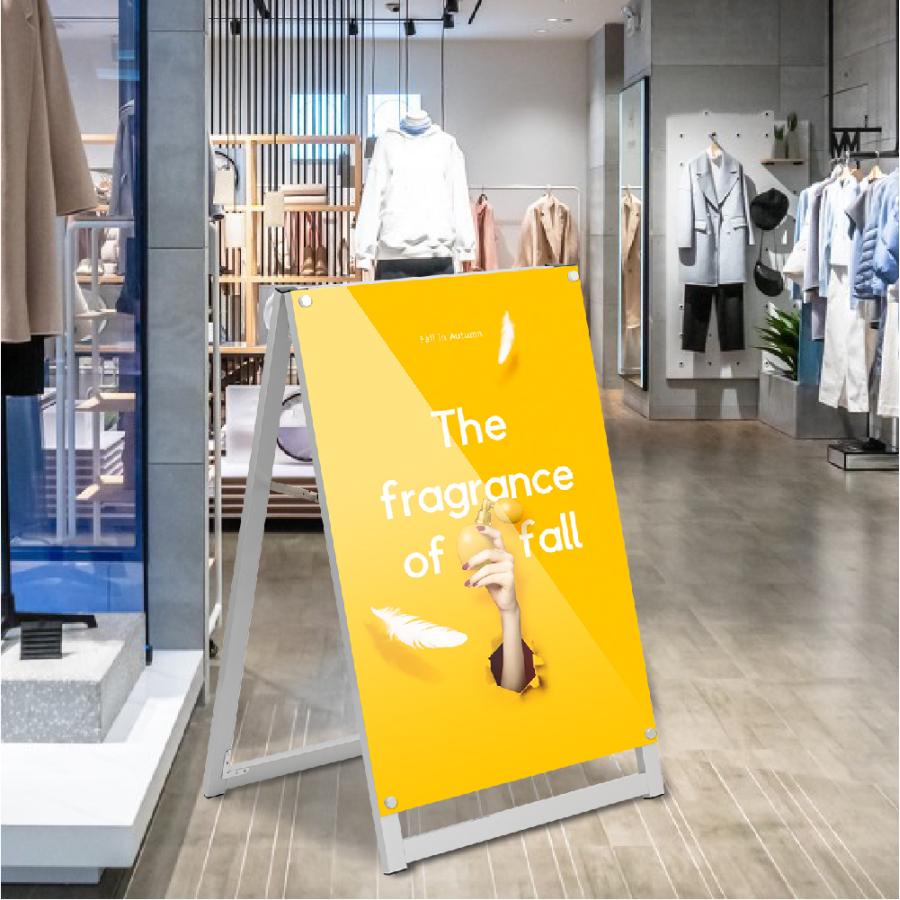 店舗用 A型スタンド看板 A1サイズ対応 片面 横幅67.6×高さ100.4cm