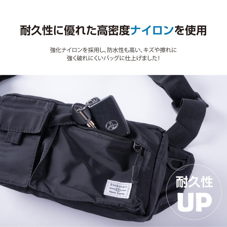   Jeans ブラックボディバッグ ボディバッグ ウエストポーチ メンズ レディース ショルダーバッグ