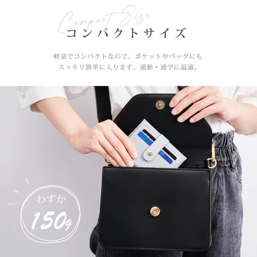 IDカードケース カードホルダー パスケース PUレザー 二つ折り