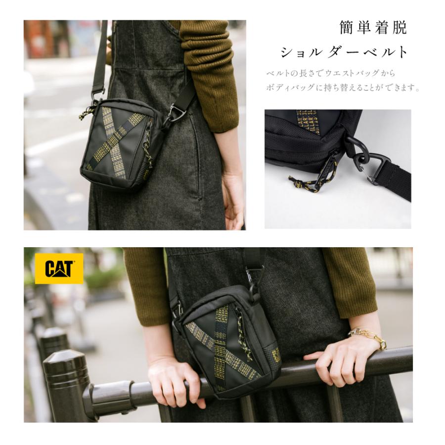 cat キャタピラー スマホショルダー メンズ スマホポーチ