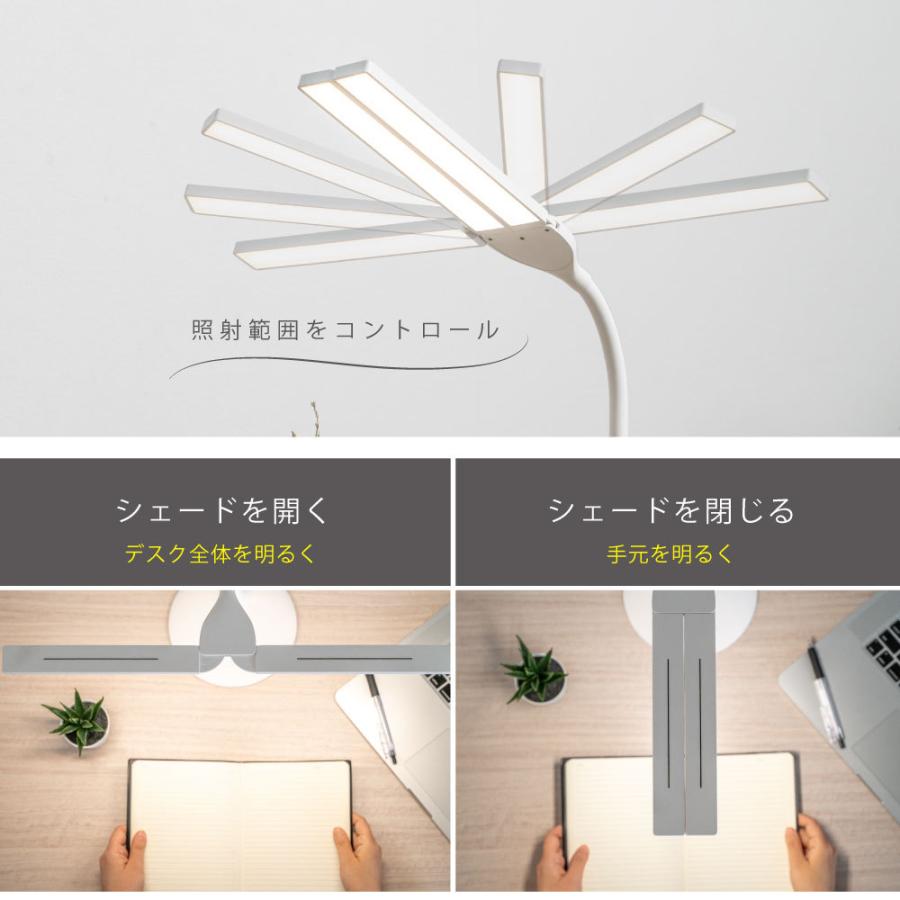 目に優しい LED デスクライト 省エネ 調温調色5段階 2200mAh バッテリー タッチセンサー 角度調節可能 充電式 スタンドライト あすつくhsd-d370｜asuka-stote｜03